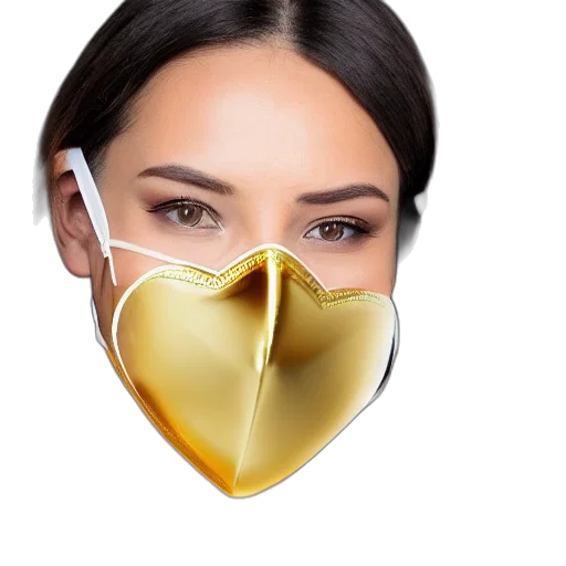 mask, face, jewelry, photorealistic transparent PNG cut-out
