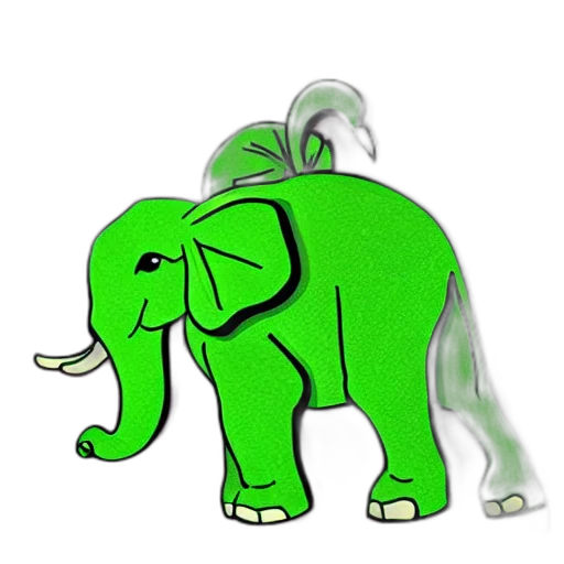 animal, creature, staff, 3d render transparent PNG cut-out