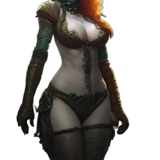dress, staff, concept art, fantasy art transparent PNG cut-out