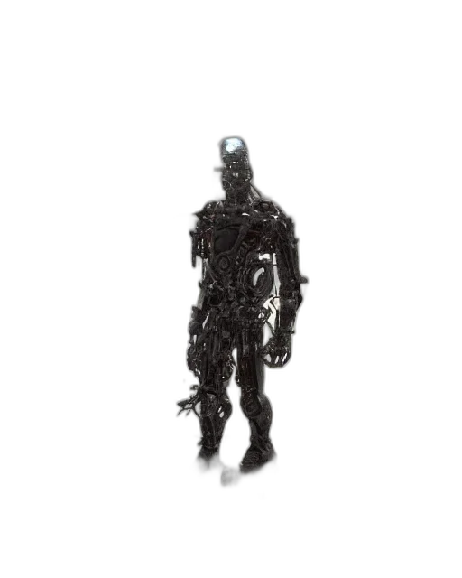 robot, creature, animal, staff, concept art, 3d render, comic book art, cyberpunk transparent PNG cut-out