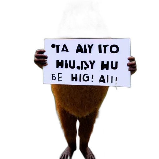 animal, 3d render, concept art, realistic, high, quality, photo, capybara transparent PNG cut-out