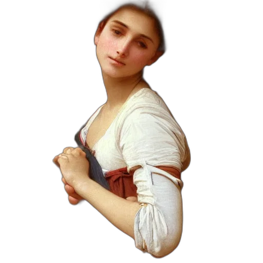 face, jewelry, dress, staff transparent PNG cut-out