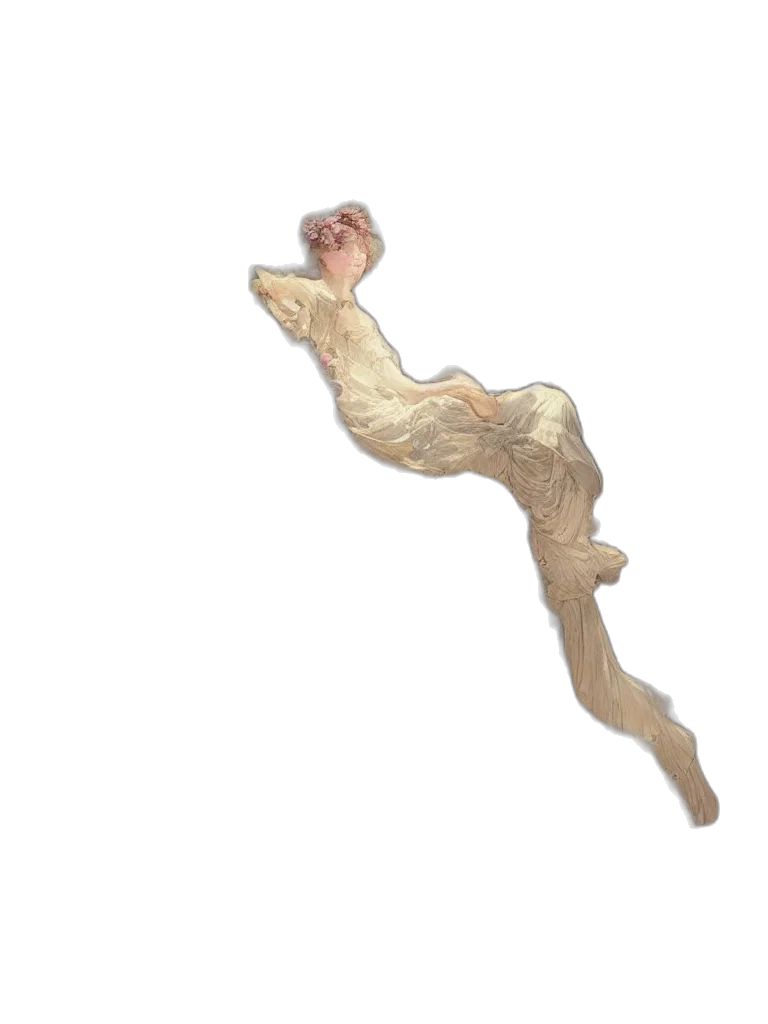 staff, hair, crown, creature transparent PNG cut-out