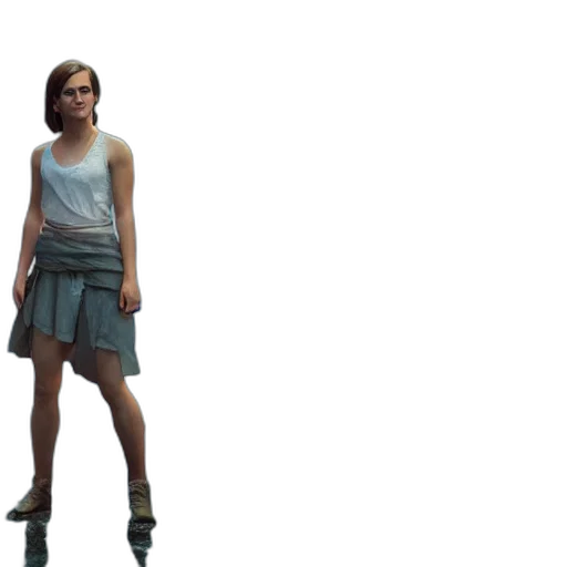 dress, shoes, weapon, staff, concept art, 3d render, pixel art, cyberpunk transparent PNG cut-out