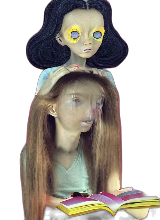 mask, hair, face, jewelry transparent PNG cut-out