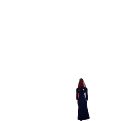 dress, robot, hair, staff, pixel art, concept art, 3d render, comic book art transparent PNG cut-out