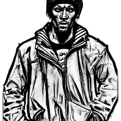 jacket, face, staff, hat transparent PNG cut-out