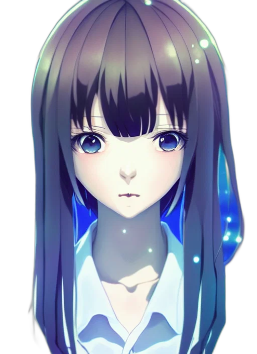 face, robot, dress, staff, anime, pixel art, fantasy art, cartoon transparent PNG cut-out