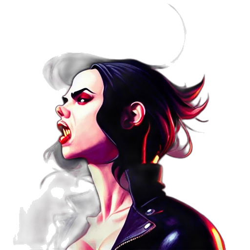 jacket, face, comic book art, concept art transparent PNG cut-out