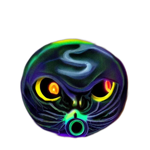 mask, staff, creature, face transparent PNG cut-out