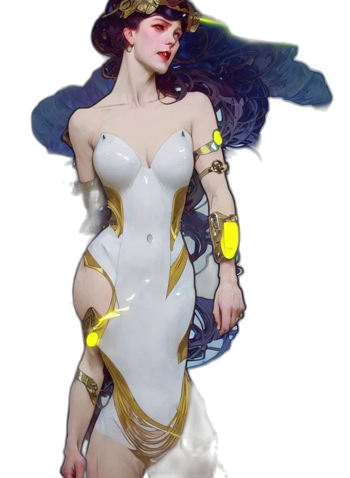 dress, concept art, fantasy art, anime transparent PNG cut-out