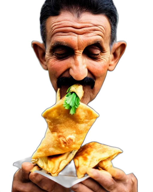 food, staff, face, umbrella transparent PNG cut-out