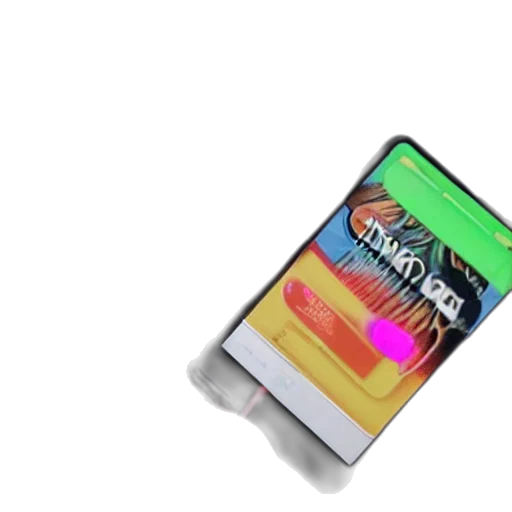 weapon, vaporwave, 3d render, concept art transparent PNG cut-out