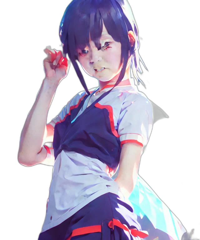 dress, weapon, robot, face transparent PNG cut-out