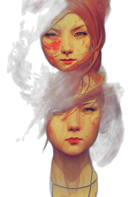 mask, face, crown, hair transparent PNG cut-out