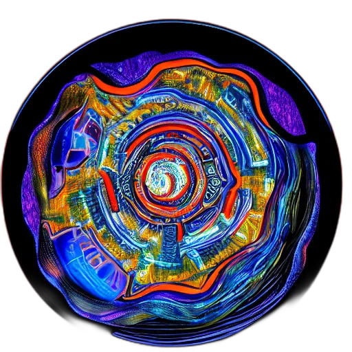 jewelry, outer space, neon, bowl transparent PNG cut-out