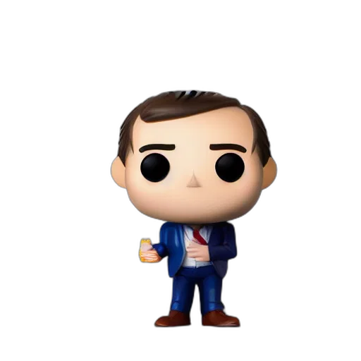 staff, cartoon, 3d render, concept art, funko, pop, mike, dewine transparent PNG cut-out