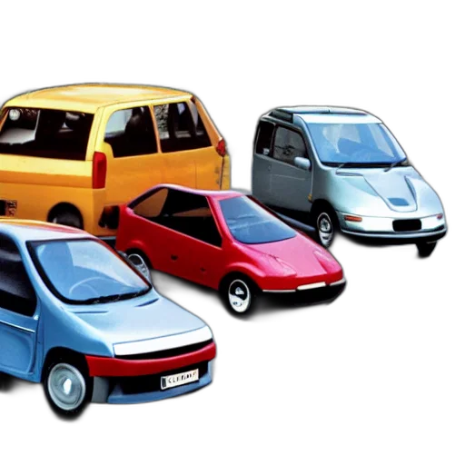 car, 3d render, photorealistic, evolution, renault, cars, 1910, 2010 transparent PNG cut-out