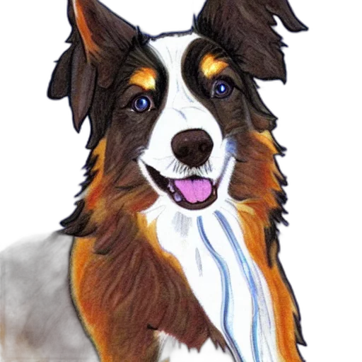 staff, animal, face, watercolor transparent PNG cut-out