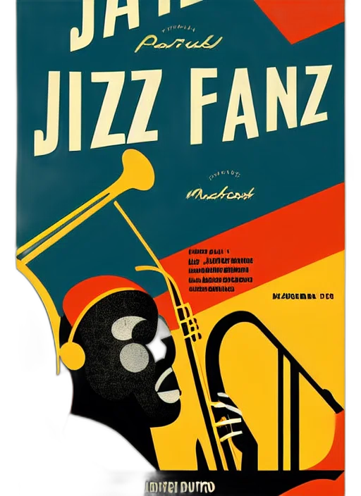 jazz, festival, poster, matchbox, label, style, duotone transparent PNG cut-out