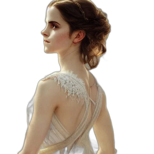 dress, jewelry, crown, face transparent PNG cut-out