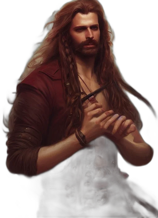 hair, staff, weapon, sword transparent PNG cut-out