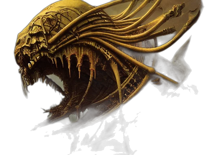 dragon, mask, creature, crown, concept art, fantasy art, photorealistic, 3d render transparent PNG cut-out