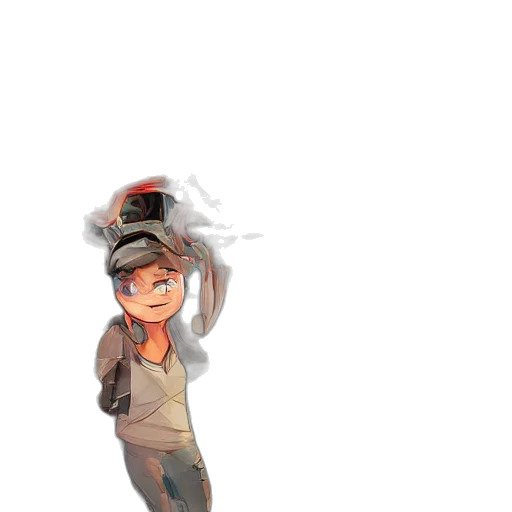 staff, hat, mask, jacket transparent PNG cut-out