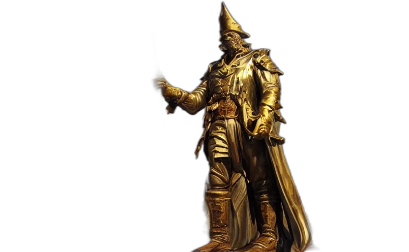 staff, sword, weapon, hat, concept art, fantasy art, 3d render, photorealistic transparent PNG cut-out