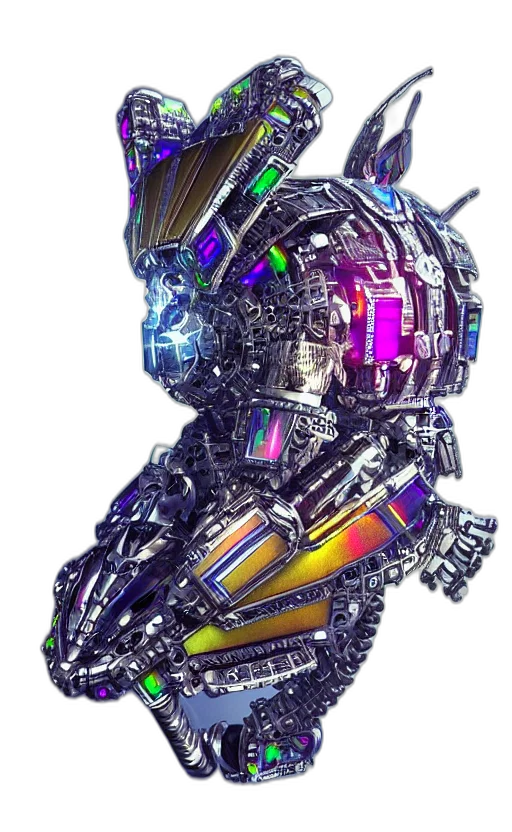 robot, jacket, jewelry, weapon transparent PNG cut-out