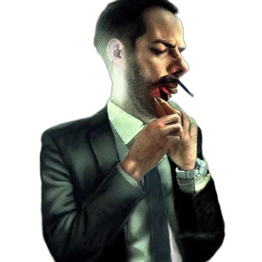 staff, jacket, face, mask transparent PNG cut-out