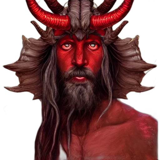 mask, creature, face, fantasy art, concept art, pixel art, photorealistic, red transparent PNG cut-out