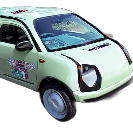 car, robot, 3d render, concept art transparent PNG cut-out