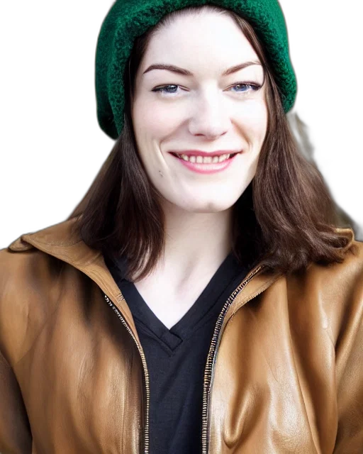 jacket, hat, face, staff transparent PNG cut-out