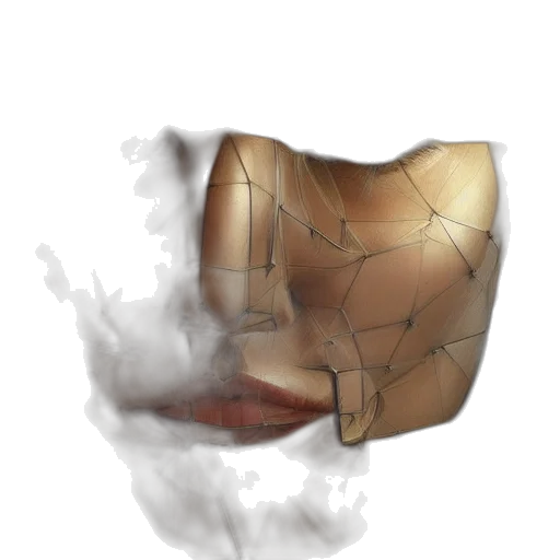 mask, face, crown, dragon, photorealistic, 3d render, concept art, watercolor transparent PNG cut-out