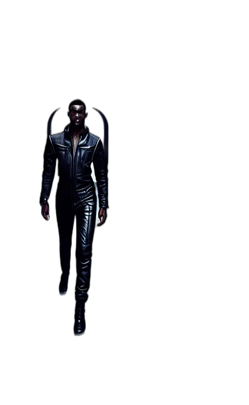 staff, creature, jacket, mask transparent PNG cut-out