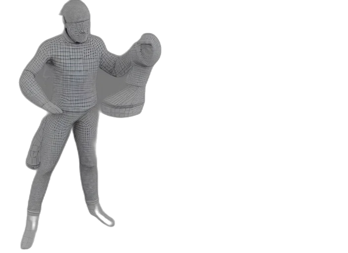 robot, jacket, weapon, sword transparent PNG cut-out