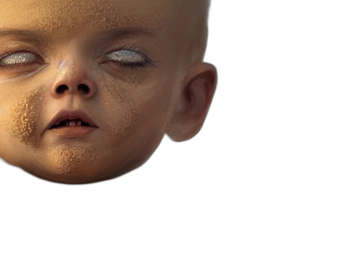 face, mask, creature, robot, 3d render, photorealistic, concept art, fantasy art transparent PNG cut-out