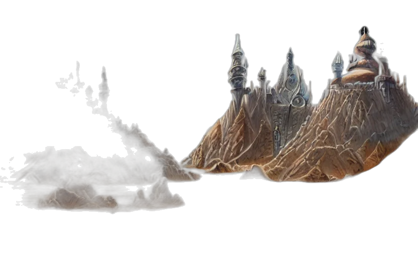 concept art, fantasy art, watercolor, 3d render transparent PNG cut-out