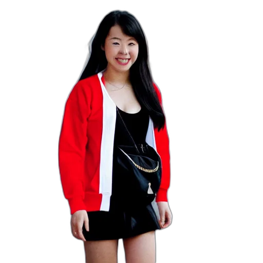 jacket, dress, staff, photorealistic transparent PNG cut-out