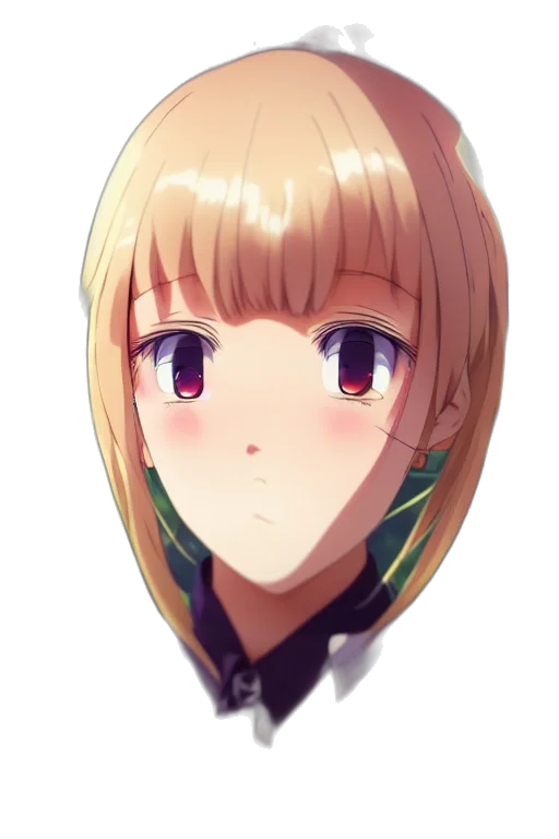 face, staff, crown, robot, anime, pixel art, fantasy art, cartoon transparent PNG cut-out
