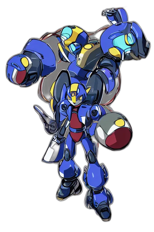 robot, weapon, concept art, pixel art transparent PNG cut-out