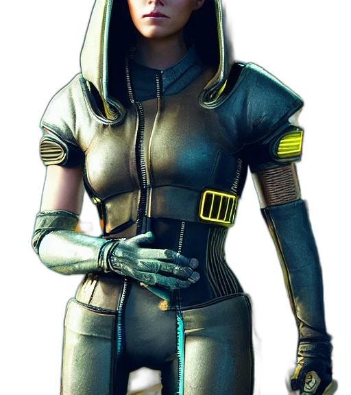 jacket, robot, staff, mask transparent PNG cut-out