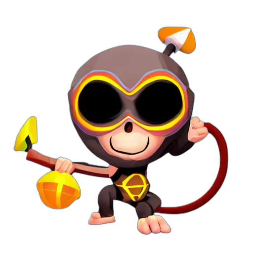 staff, weapon, mask, concept art, 3d render, pixel art, bloons, dart transparent PNG cut-out