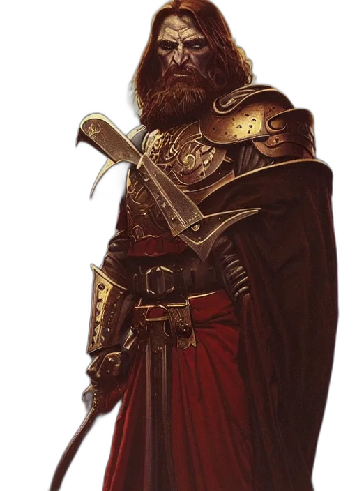 sword, staff, face, fantasy art, concept art, comic book art, photorealistic, red transparent PNG cut-out