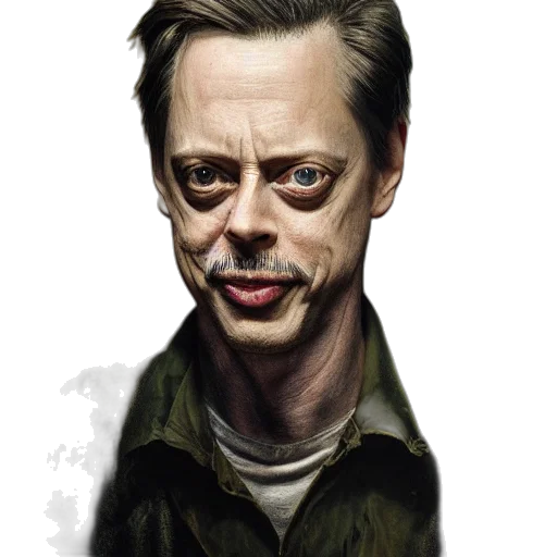 face, concept art, comic book art, photorealistic transparent PNG cut-out