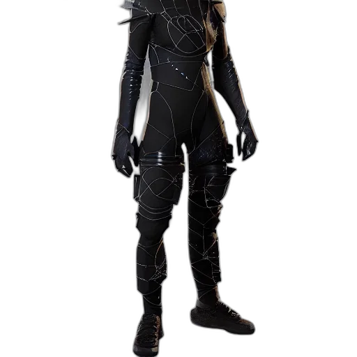 jacket, staff, mask, sword transparent PNG cut-out
