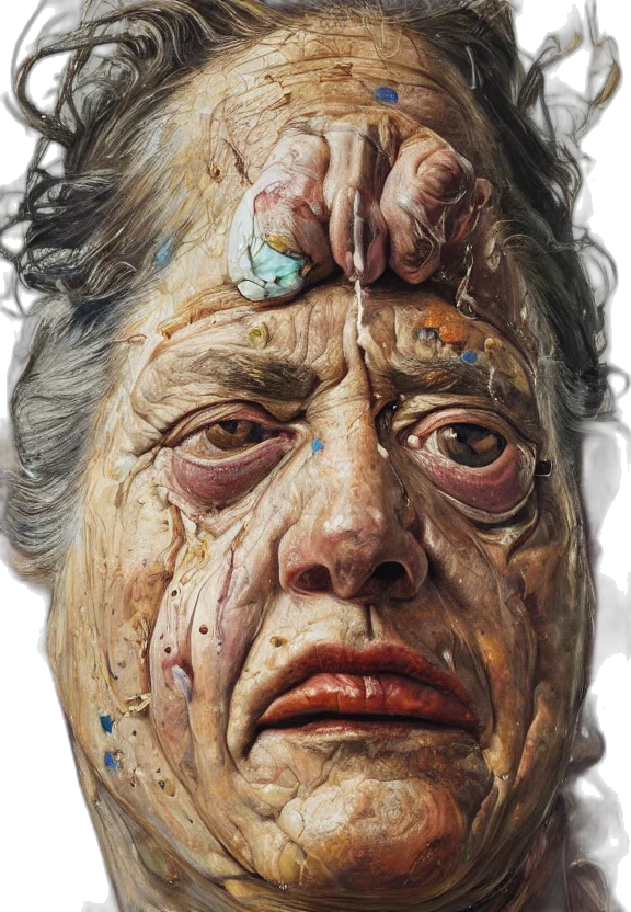 face, mask, creature, crown, photorealistic, concept art, watercolor, high transparent PNG cut-out