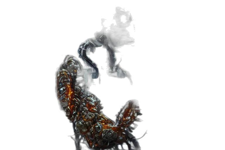 dragon, creature, animal, robot, concept art, 3d render, fantasy art, photorealistic transparent PNG cut-out