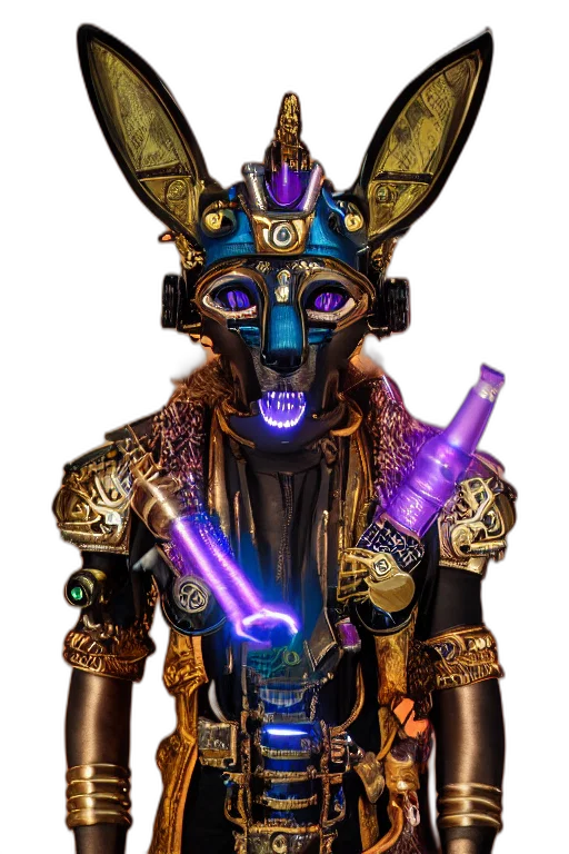 mask, staff, robot, animal transparent PNG cut-out